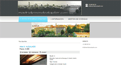 Desktop Screenshot of madridpisosalquiler.com